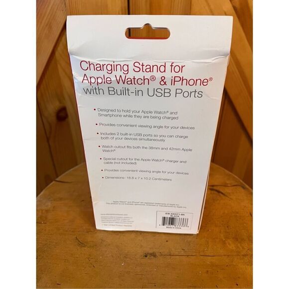 BRAND NEW Element Dual Charging Stand for Apple Watch & Smartphone Black - Picture 4 of 6